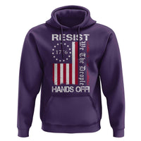 Resist Hands Off Hoodie Vintage American Betsy Ross Flag We The People