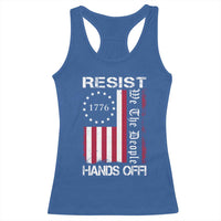 Resist Hands Off Racerback Tank Top Vintage American Betsy Ross Flag We The People