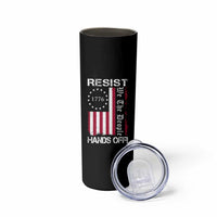 Resist Hands Off Skinny Tumbler Vintage American Betsy Ross Flag We The People