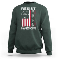 Resist Hands Off Sweatshirt Vintage American Betsy Ross Flag We The People
