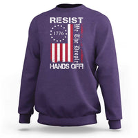 Resist Hands Off Sweatshirt Vintage American Betsy Ross Flag We The People