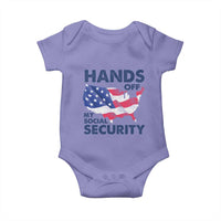 Hands Off My Social Security Baby Onesie Patriotic USA Retirement Protection American Flag