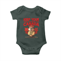 Keep Your Tiny Hands Off Canada Baby Onesie Not For Sale Canadian Maple Leaf Beaver