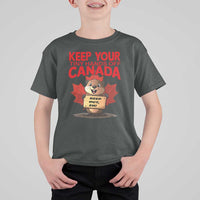 Keep Your Tiny Hands Off Canada T Shirt For Kid Not For Sale Canadian Maple Leaf Beaver