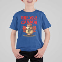 Keep Your Tiny Hands Off Canada T Shirt For Kid Not For Sale Canadian Maple Leaf Beaver