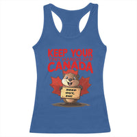 Keep Your Tiny Hands Off Canada Racerback Tank Top Not For Sale Canadian Maple Leaf Beaver