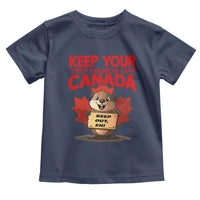Keep Your Tiny Hands Off Canada Toddler T Shirt Not For Sale Canadian Maple Leaf Beaver