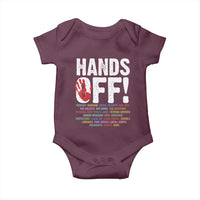 Resist Hands Off Baby Onesie Protect USA American We The People