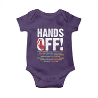 Resist Hands Off Baby Onesie Protect USA American We The People