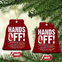 Resist Hands Off Ceramic Ornament Protect USA American We The People - Wonder Print Shop