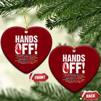 Resist Hands Off Ceramic Ornament Protect USA American We The People - Wonder Print Shop