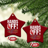 Resist Hands Off Ceramic Ornament Protect USA American We The People - Wonder Print Shop