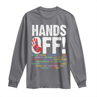 Resist Hands Off Long Sleeve Shirt Protect USA American We The People