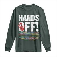 Resist Hands Off Long Sleeve Shirt Protect USA American We The People