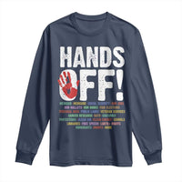 Resist Hands Off Long Sleeve Shirt Protect USA American We The People