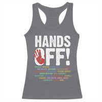 Resist Hands Off Racerback Tank Top Protect USA American We The People
