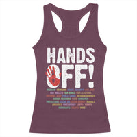 Resist Hands Off Racerback Tank Top Protect USA American We The People