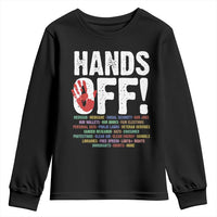 Resist Hands Off Youth Sweatshirt Protect USA American We The People