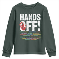 Resist Hands Off Youth Sweatshirt Protect USA American We The People