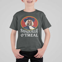 Funny Shaquille Oatmeal T Shirt For Kid Shaq O'neal Meme Cereal Parody