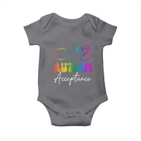 Autism Acceptance Baby Onesie Advocate Educate Accomodate Include Rainbow Infinity Symbol