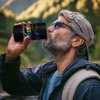 Autism Acceptance 4 in 1 Can Cooler Tumbler Advocate Educate Accomodate Include Rainbow Infinity Symbol