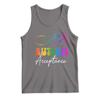 Autism Acceptance Tank Top Advocate Educate Accomodate Include Rainbow Infinity Symbol
