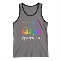 Autism Acceptance Tank Top Advocate Educate Accomodate Include Rainbow Infinity Symbol