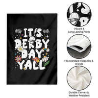It's Derby Day Y'All Garden Flag Retro Groovy KY Horse Racing