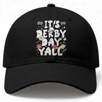 It's Derby Day Y'All Baseball Cap Retro Groovy KY Horse Racing