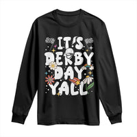 It's Derby Day Y'All Long Sleeve Shirt Retro Groovy KY Horse Racing