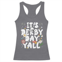 It's Derby Day Y'All Racerback Tank Top Retro Groovy KY Horse Racing