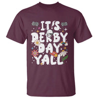 It's Derby Day Y'All T Shirt Retro Groovy KY Horse Racing