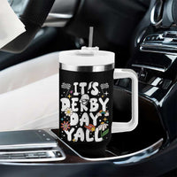 It's Derby Day Y'All Tumbler With Handle Retro Groovy KY Horse Racing