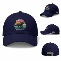 Giddy Up Madafakas Retro Sunset Horse Racing Baseball Cap Funny Sarcastic Equestrian Jockey Vintage 70s