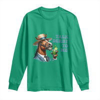 Talk Derby To Me Long Sleeve Shirt Funny Horse Racing KY Racing Day