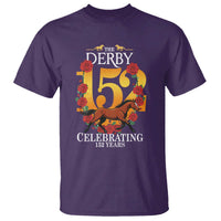 Celebrating 152 Years Horse Racing Anniversary Horseshoe Graphic T Shirt Elegant Run Lucky Charm Floral 152nd Anniversary
