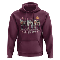 May The Horse Be With You Derby Day 2026 Hoodie Funny Horse Racing Triple Horse Equestrian Graphic