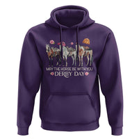 May The Horse Be With You Derby Day 2026 Hoodie Funny Horse Racing Triple Horse Equestrian Graphic
