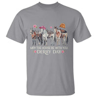 May The Horse Be With You Derby Day 2026 T Shirt Funny Horse Racing Triple Horse Equestrian Graphic
