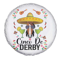 Cinco De Derby Funny Horse Racing Fiesta Spare Tire Cover Mexican Sombrero and Margarita Horse Lover