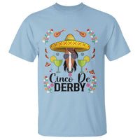 Cinco De Derby Funny Horse Racing Fiesta T Shirt Mexican Sombrero and Margarita Horse Lover