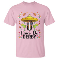 Cinco De Derby Funny Horse Racing Fiesta T Shirt Mexican Sombrero and Margarita Horse Lover