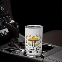 Cinco De Derby Funny Horse Racing Fiesta Tumbler Cup Mexican Sombrero and Margarita Horse Lover