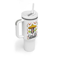 Cinco De Derby Funny Horse Racing Fiesta Tumbler With Handle Mexican Sombrero and Margarita Horse Lover