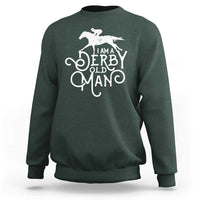 I Am A Derby Old Man Vintage Distressed Graphic Sweatshirt Classic Horse Racing Enthusiast Father’s Day Gift