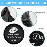 This Is My Derby Day Suit Fedora Hat Graphic Spare Tire Cover Funny Sarcastic Horse Racing Fan Part