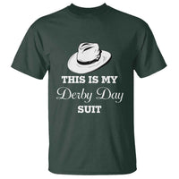 This Is My Derby Day Suit Fedora Hat Graphic T Shirt Funny Sarcastic Horse Racing Fan Part