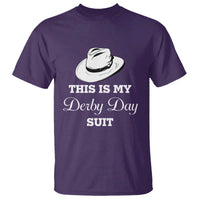 This Is My Derby Day Suit Fedora Hat Graphic T Shirt Funny Sarcastic Horse Racing Fan Part