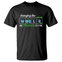 Teacher T Shirt Changing The World One Phoneme At A Time Motivational Quote Teaching - Wonder Print Shop